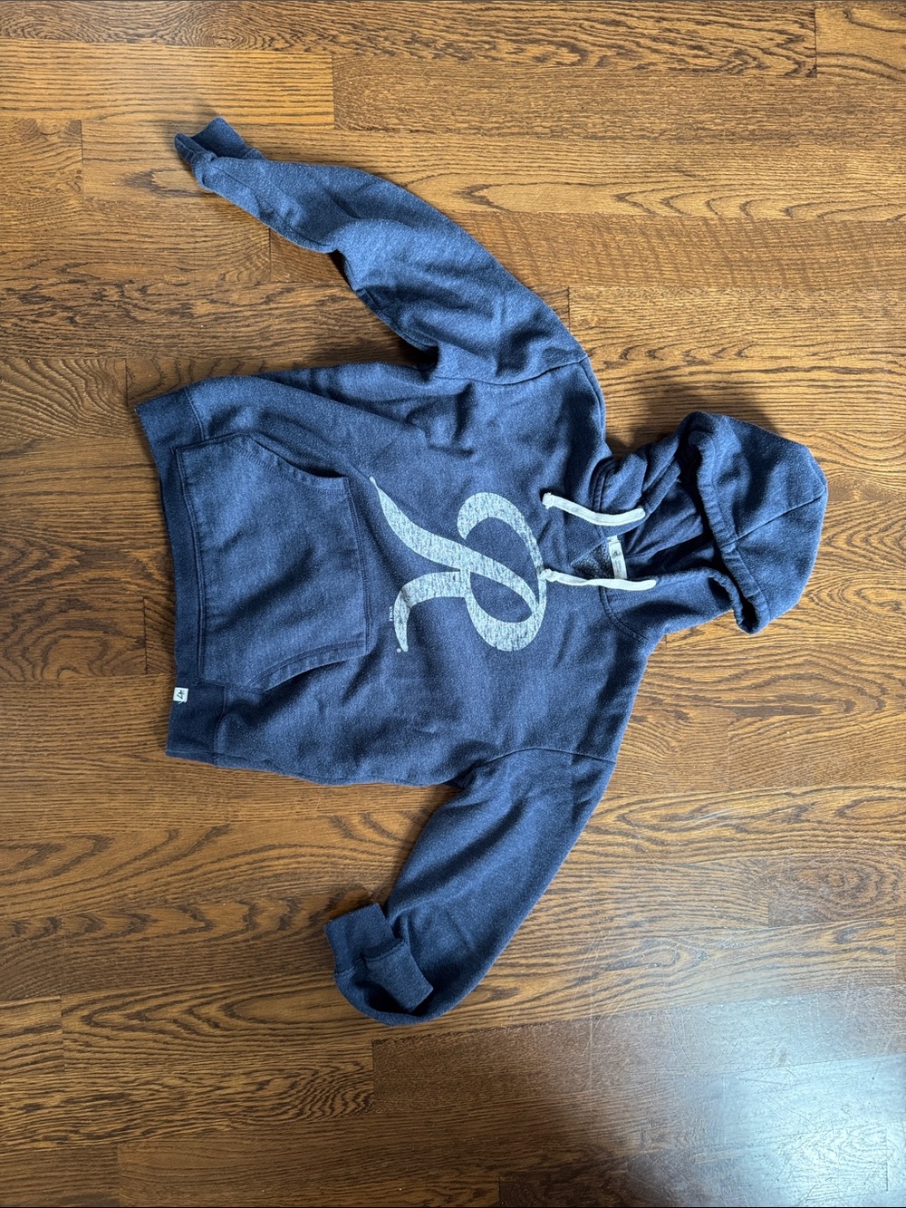 47 women’s Navy Hoodie with Light Gray Graphic